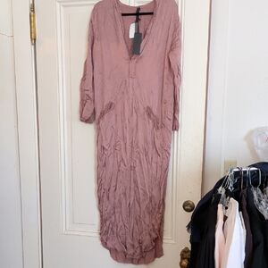Sz 3 Jaga nwt Luxurious Long Sleeve Mauve Dress